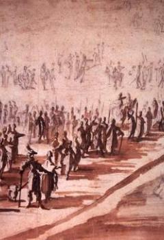 Louis XIII et Richelieu présidant à l'embarquement des troupes pour l'île de Ré