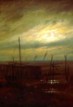 Bord de mer au clair de lune