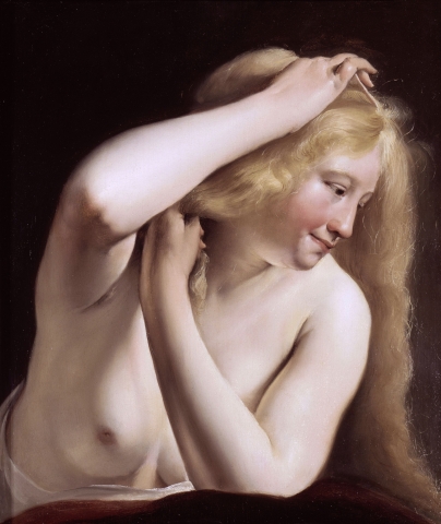 Jeune Femme se peignant