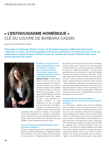 ENTRETIEN AVEC BARBARA CASSIN