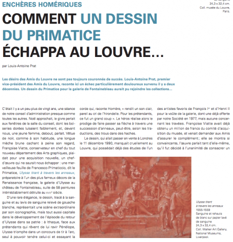 Enchères homériques pour un Primatice