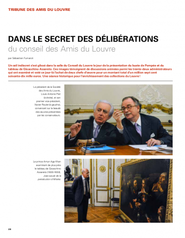 Dans le secret des délibérations du conseil des Amis du Louvre