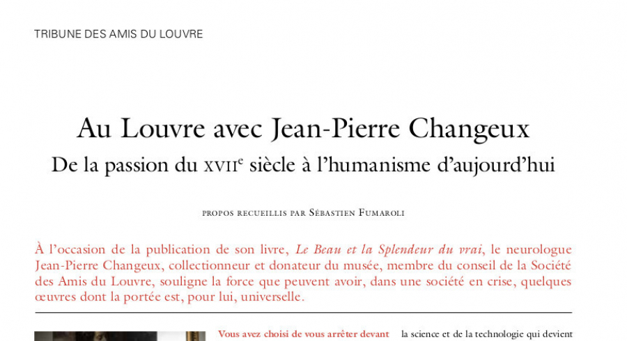 Au Louvre avec Jean-Pierre Changeux