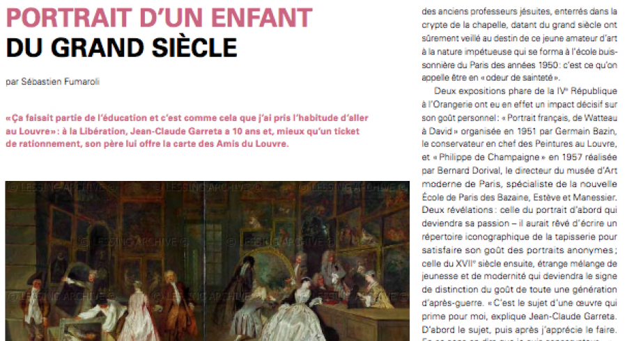 Portrait d'un enfant du Grand Siècle