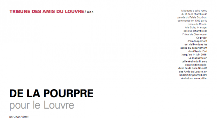De la pourpre pour le Louvre