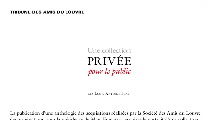 Une collection privée pour le public