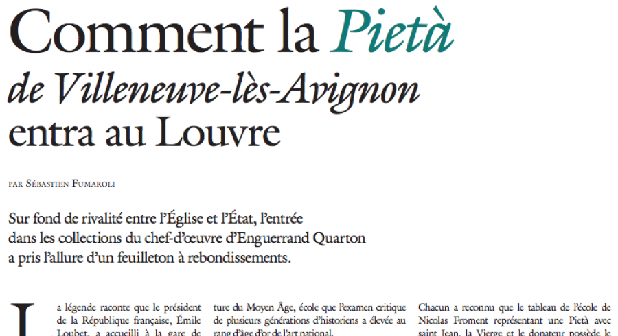 La Pietà : l'histoire de son entrée au Louvre