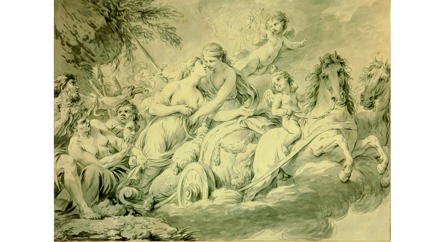 DEUX GRANDS DESSINS DE LAGRENÉE