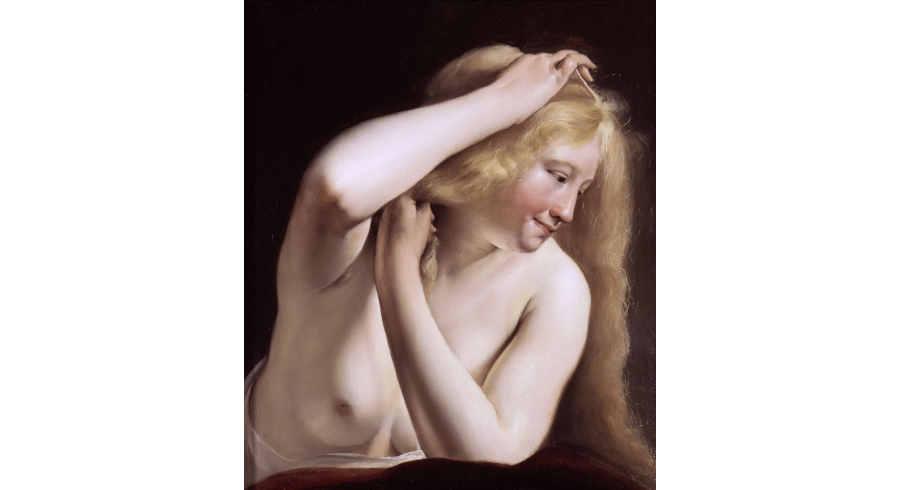 Jeune Femme se peignant